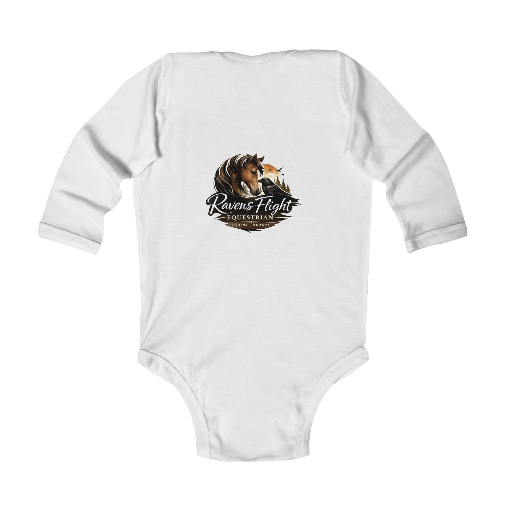 Infant Bodysuit — Cute Pony Soccer Graphic Long Sleeve Baby Onesie