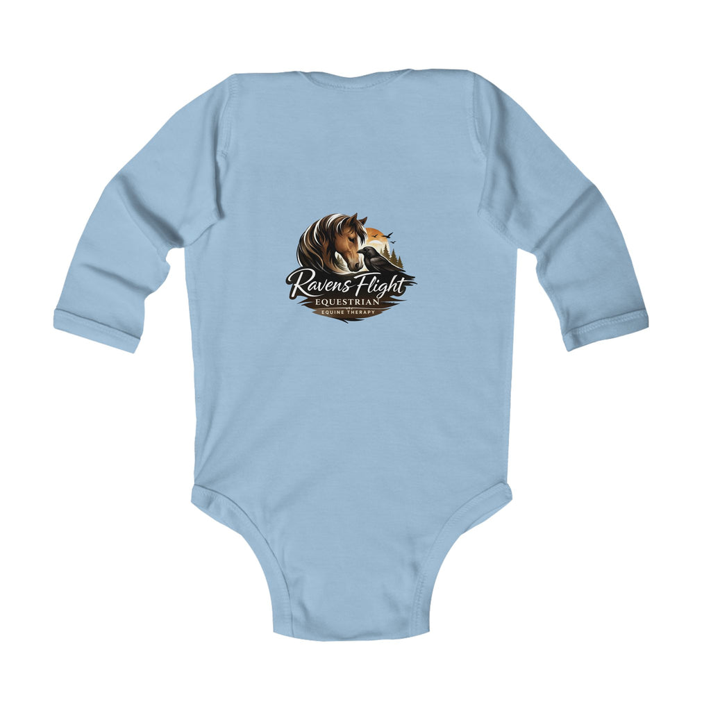 Infant Bodysuit — Cute Pony Soccer Graphic Long Sleeve Baby Onesie
