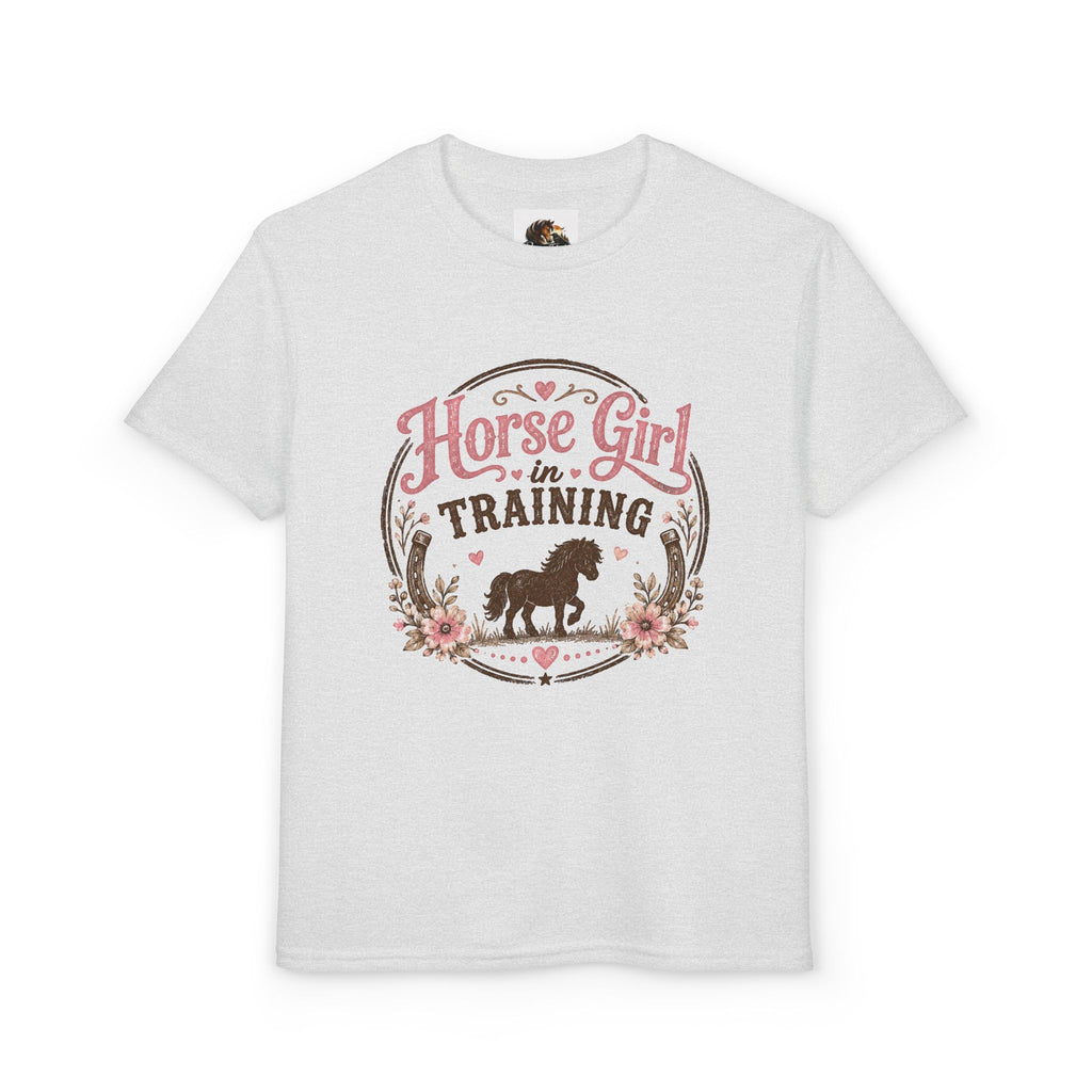 GIRLS Youth 'Horse Girl in Training' T-Shirt — Cute Equestrian Tee for Kids