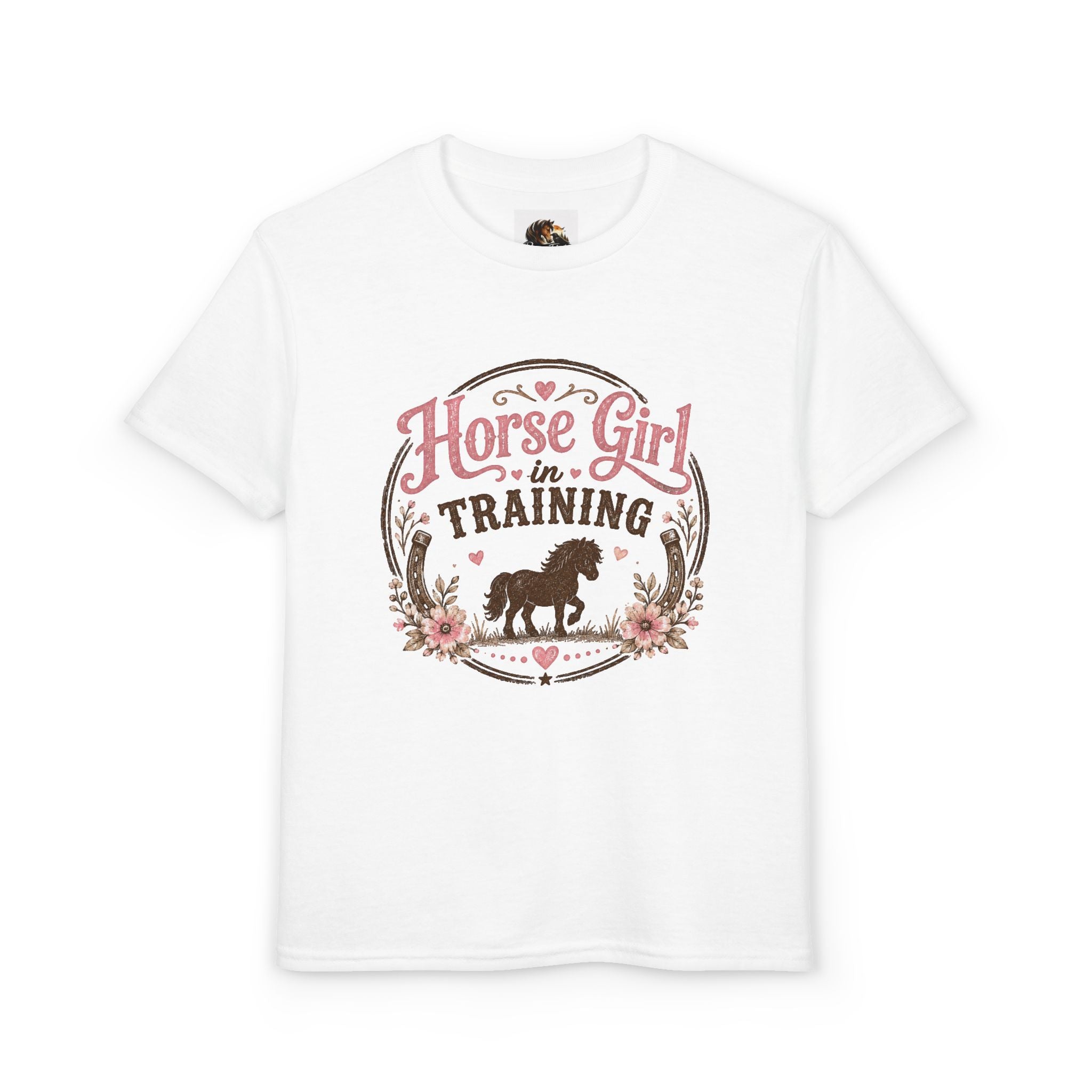 GIRLS Youth 'Horse Girl in Training' T-Shirt — Cute Equestrian Tee for Kids